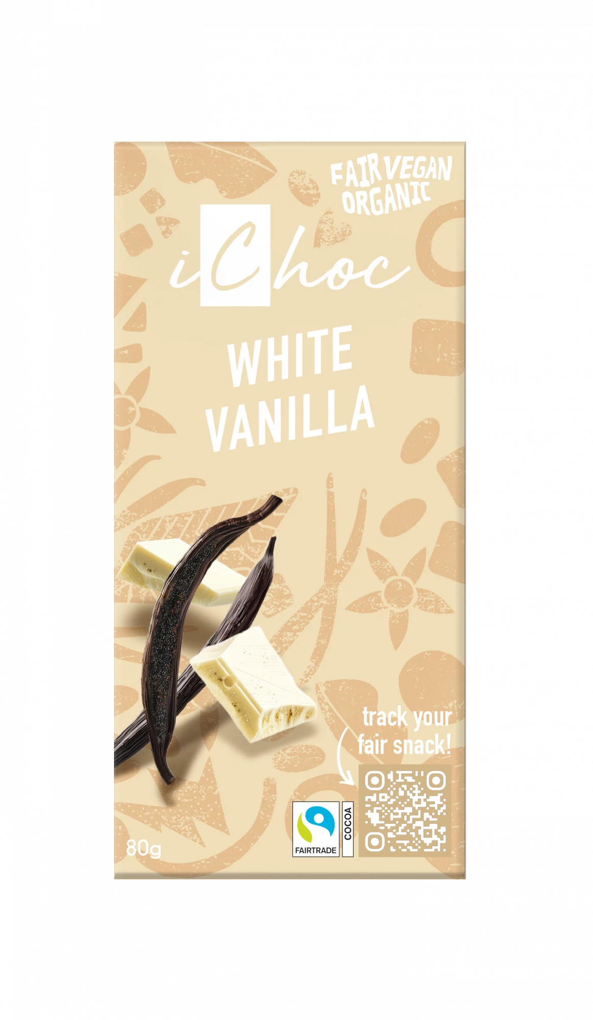 iChoc Luomu White Vanilla suklaa 80g