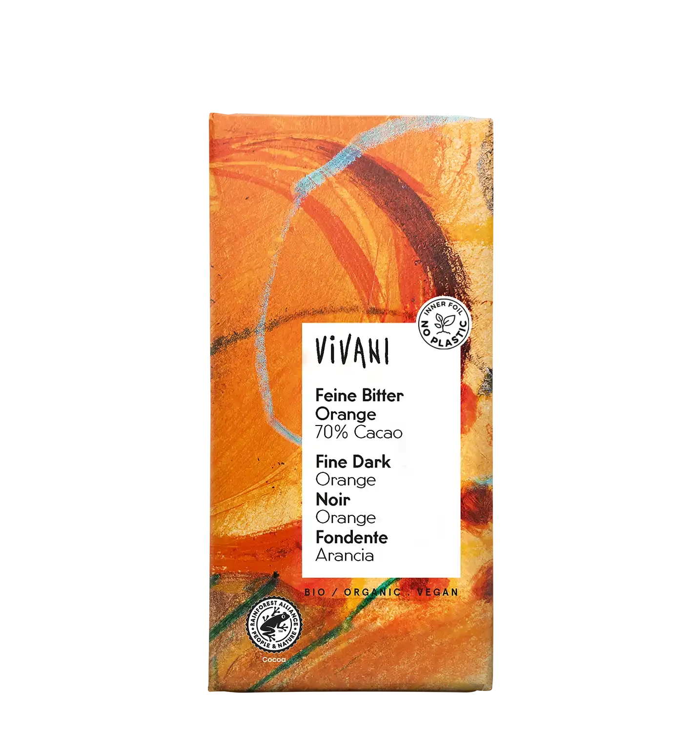 Vivani Luomu Appelsiini tummasuklaa 70% 80g