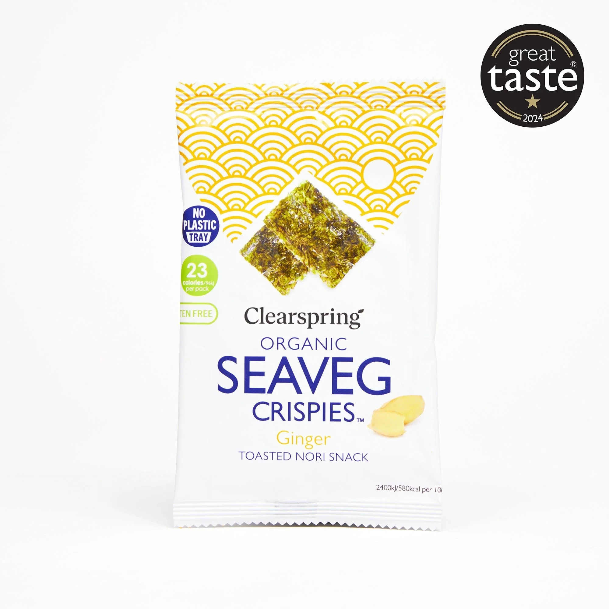 Clearspring Luomu merileväsnack Inkivääri 4g OUTLET