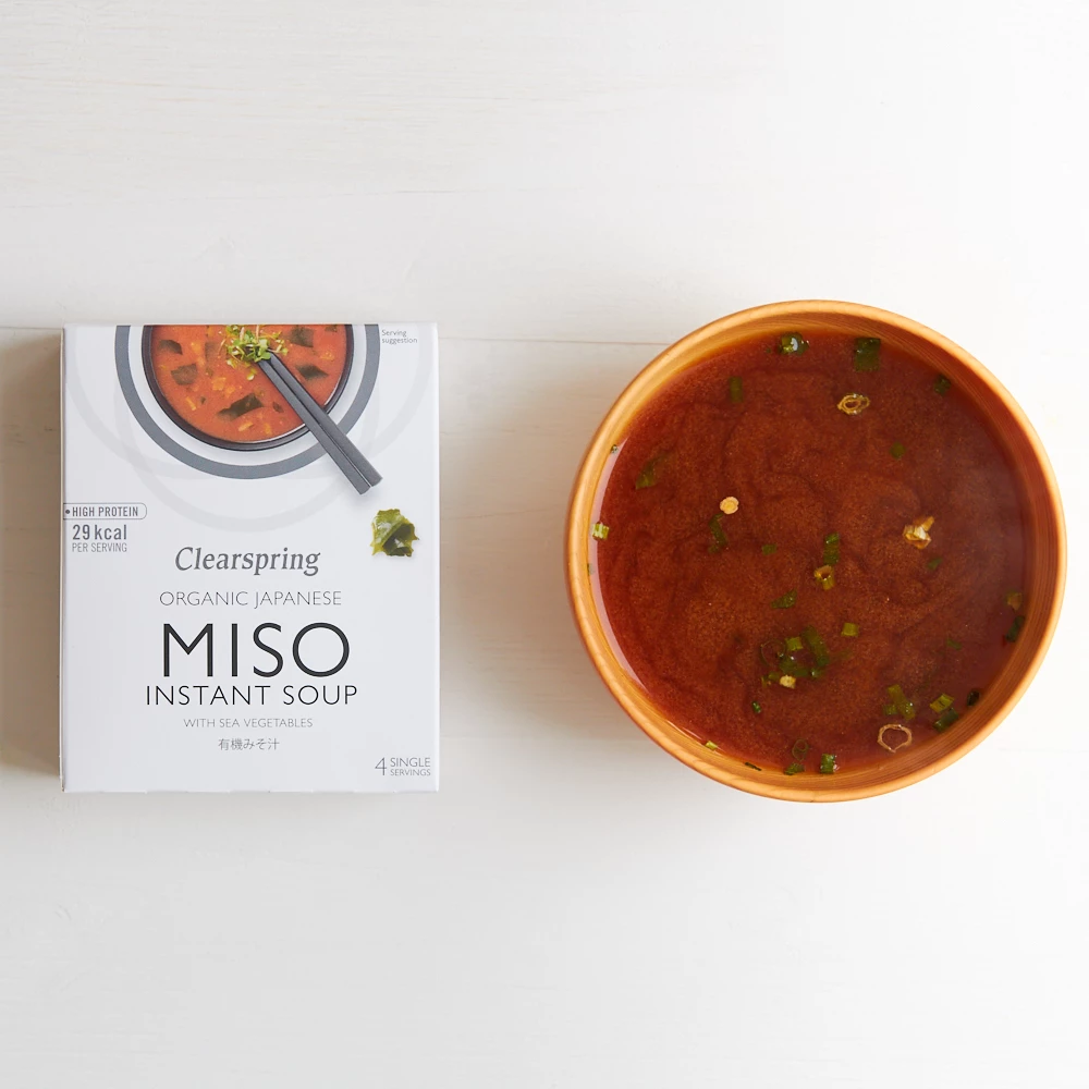Clearspring Luomu Merilevä-Misokeitto Annospussit 4x10g