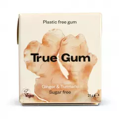 True Gum Inkivääri-Kurkuma luonnollinen ksylitolipurukumi 21g