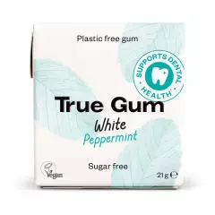 True Gum White Piparminttu luonnollinen ksylitolipurukumi 21g