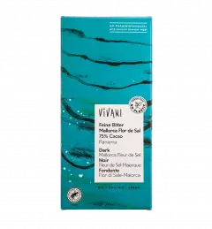 Vivani Luomu Tummasuklaa Mallorca 75% merisuola 80g