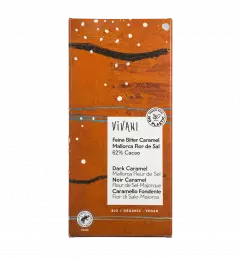 Vivani Luomu Tummasuklaa Mallorca 62% Karamelli-merisuola 80g