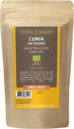 Terra Madre Luomu jauhettu Juustokumina täyttöpussi 150g