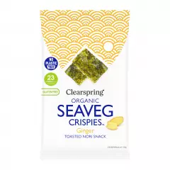 Clearspring Luomu merileväsnack Inkivääri 4g OUTLET