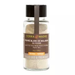 Terra Madre Luomu jauhettu Malabar valkopippuri 45g