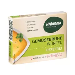 Naturata Luomu Hiivaton kasvisliemikuutio ilman palmuöljyä 6 x 12g