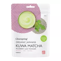 Clearspring Luomu Kuwa Matcha, Mulperinlehtitee (kofeiiniton) 40g